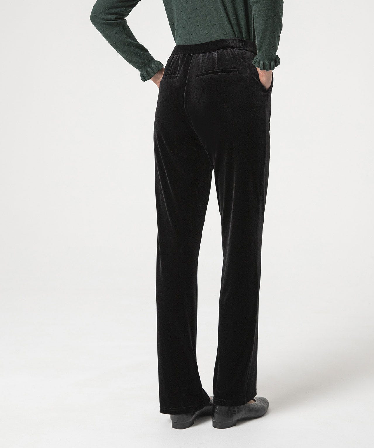 Pantalon confort velours