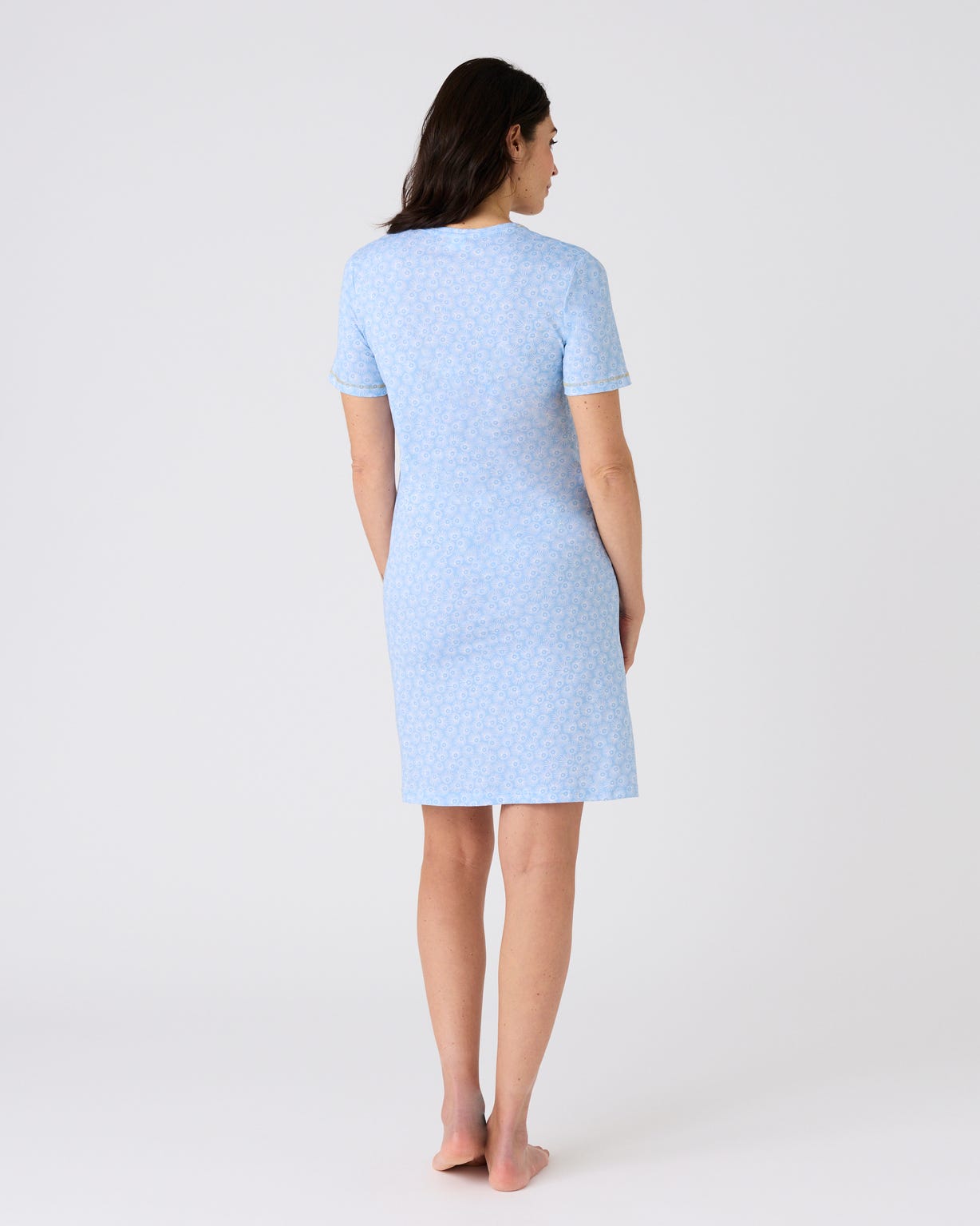 Chemise de nuit maille jersey pur coton peigné