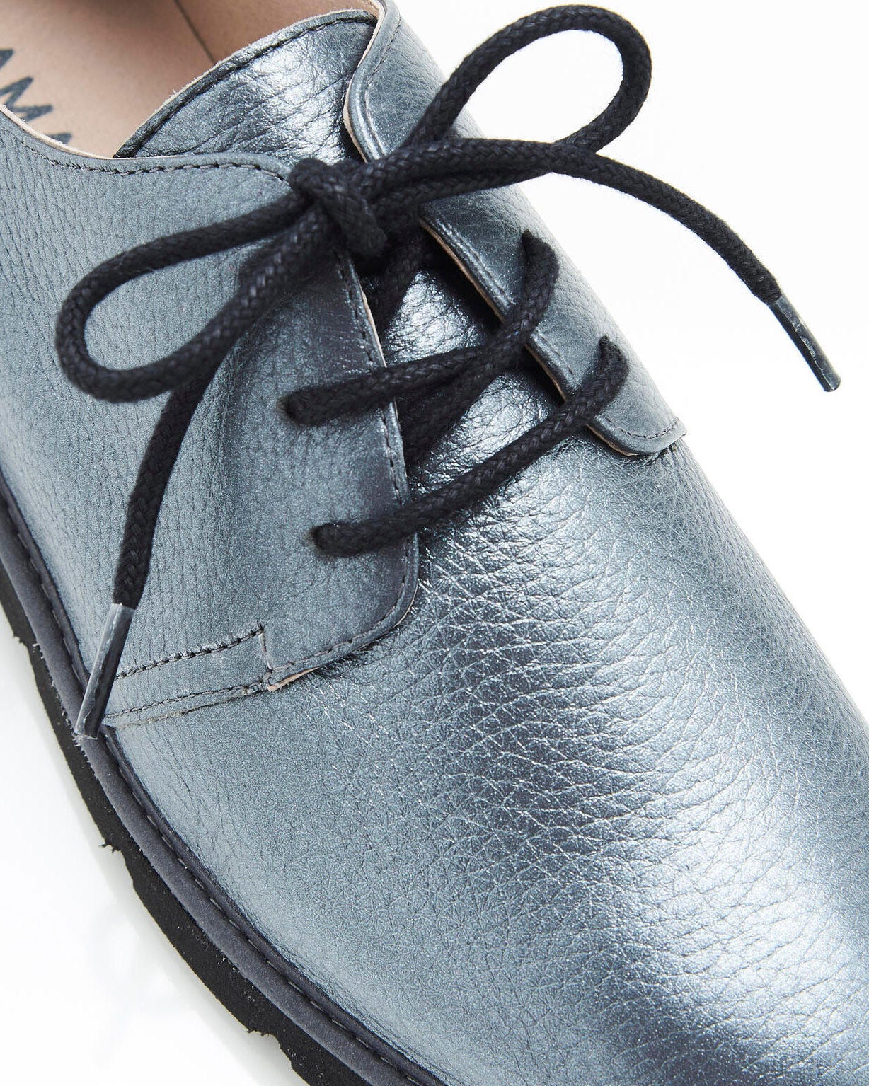 Derbies à lacets, dessus cuir cerf
