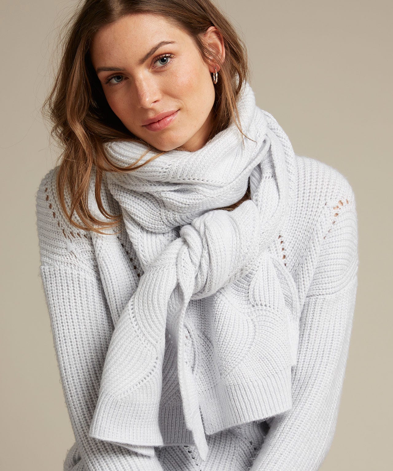 Écharpe à torsades issu d'une démarche éco-responsable