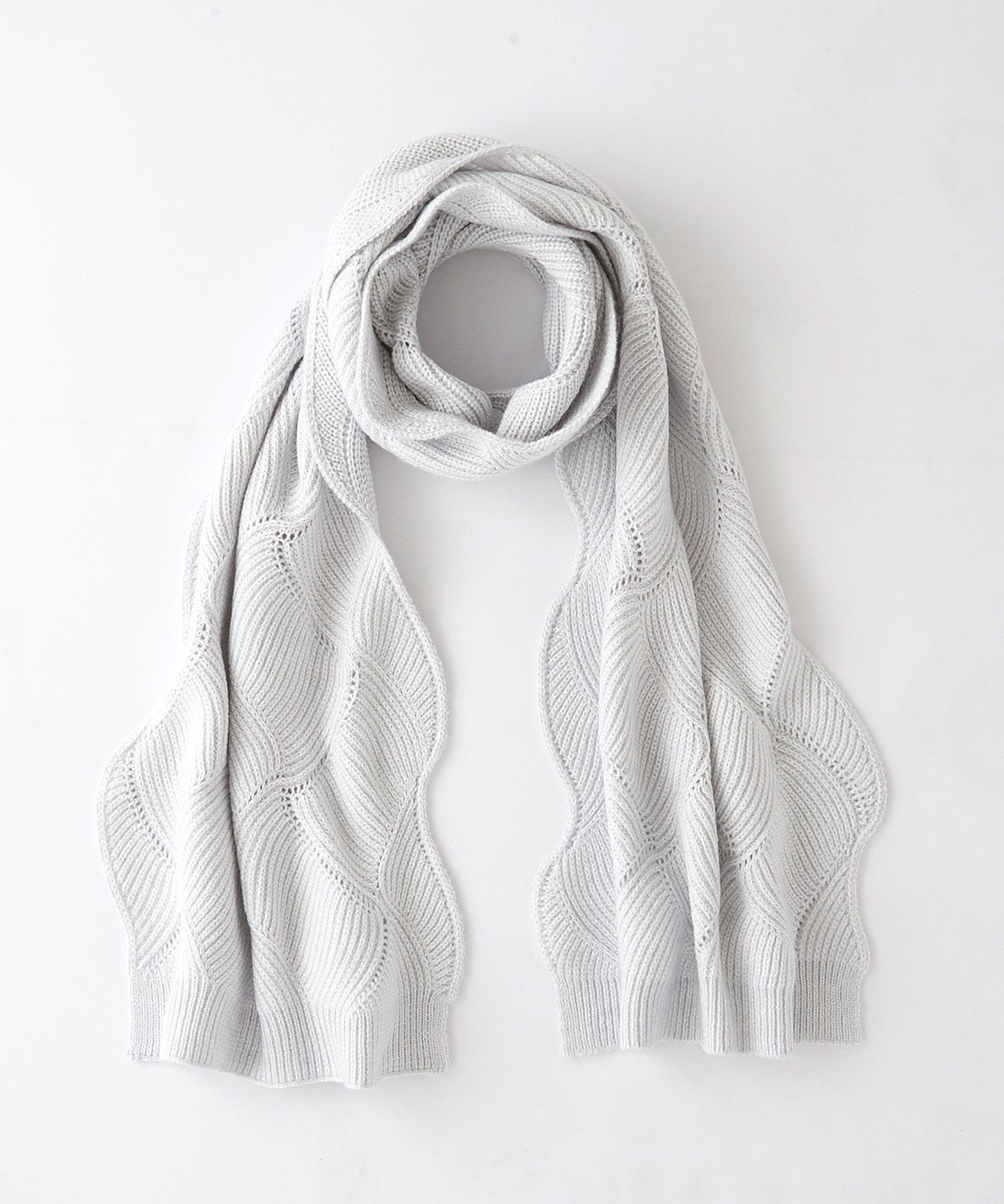 Écharpe à torsades issu d'une démarche éco-responsable