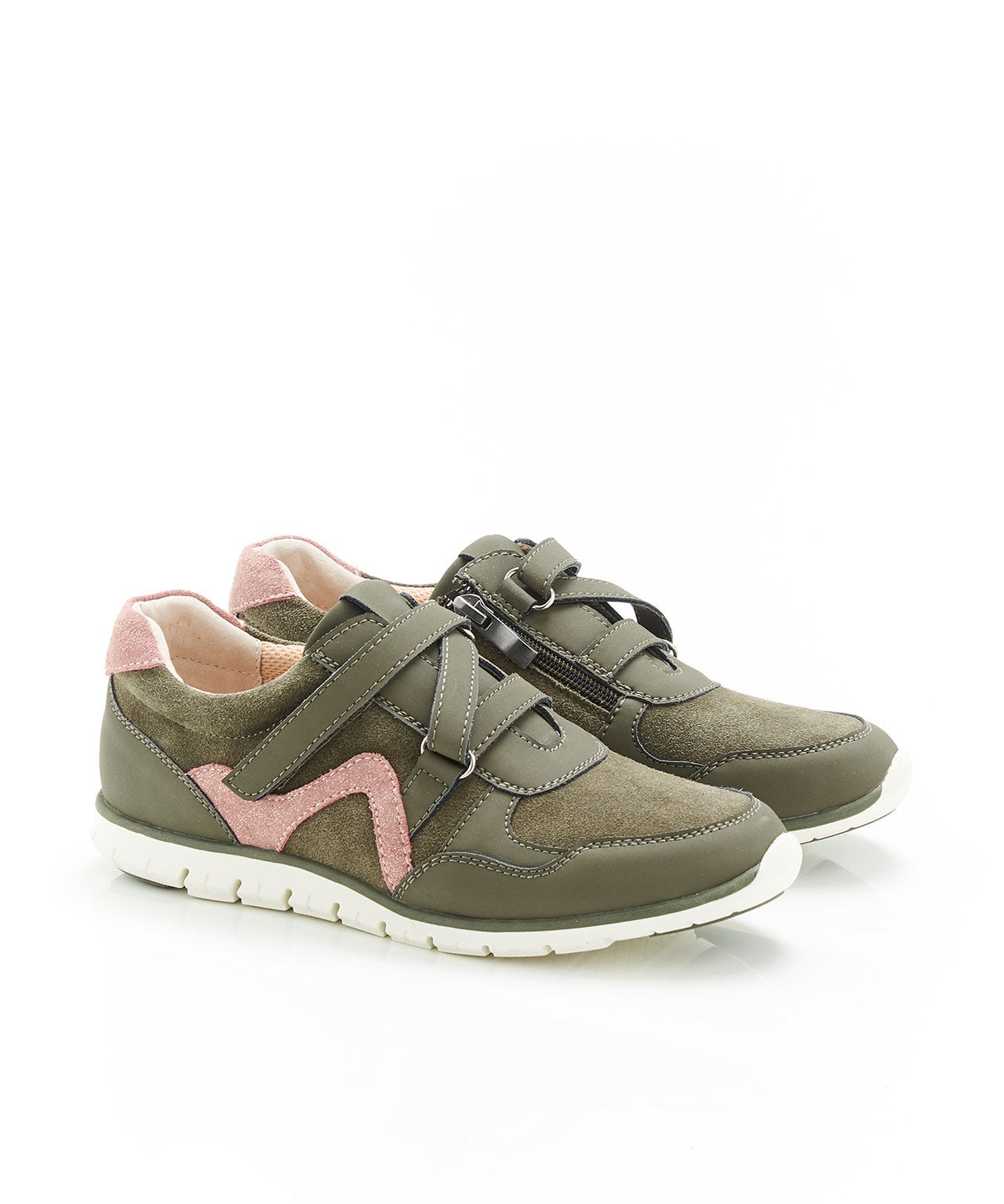 Tennis à scratch, zippées côté