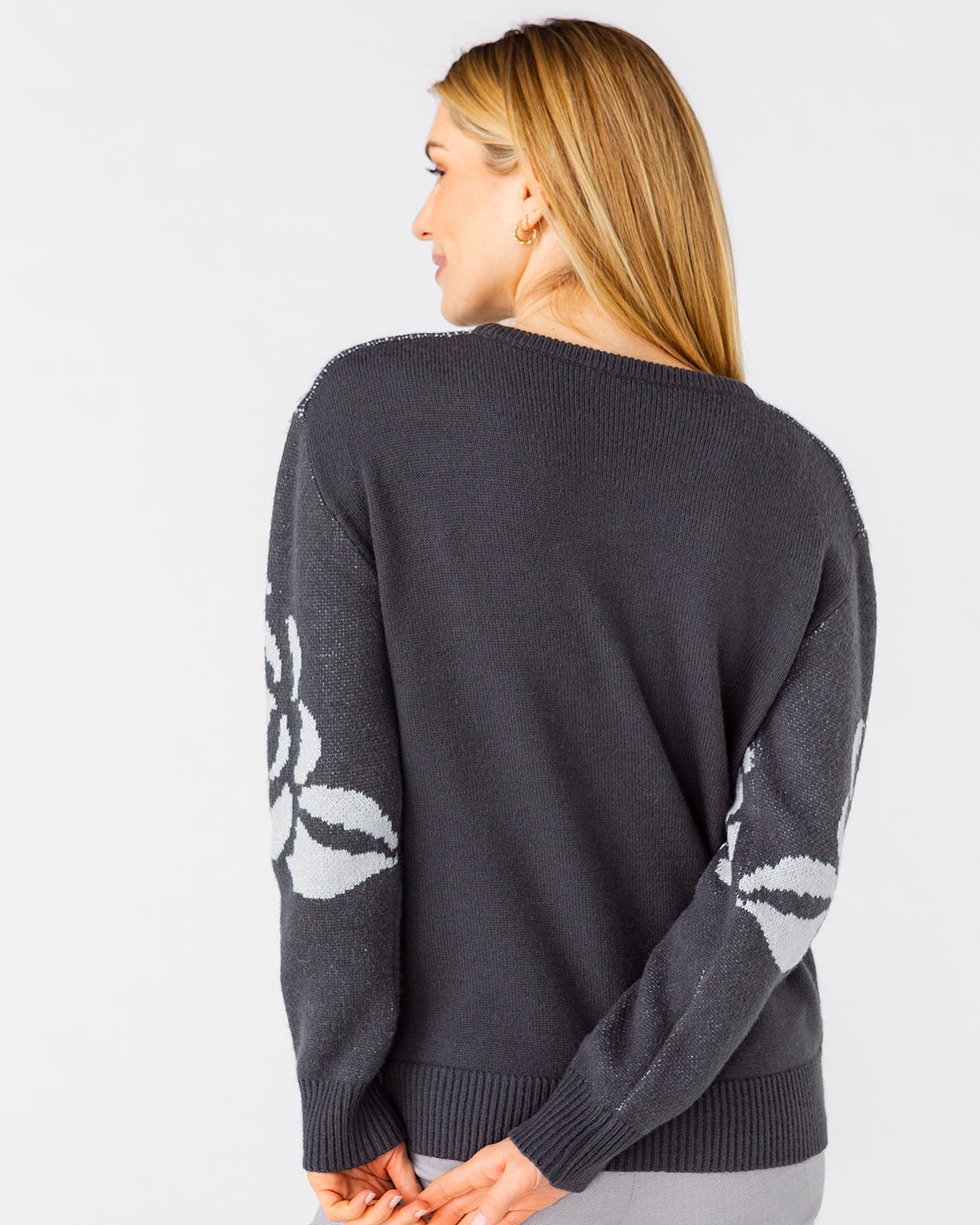 Pull jacquard à motifs