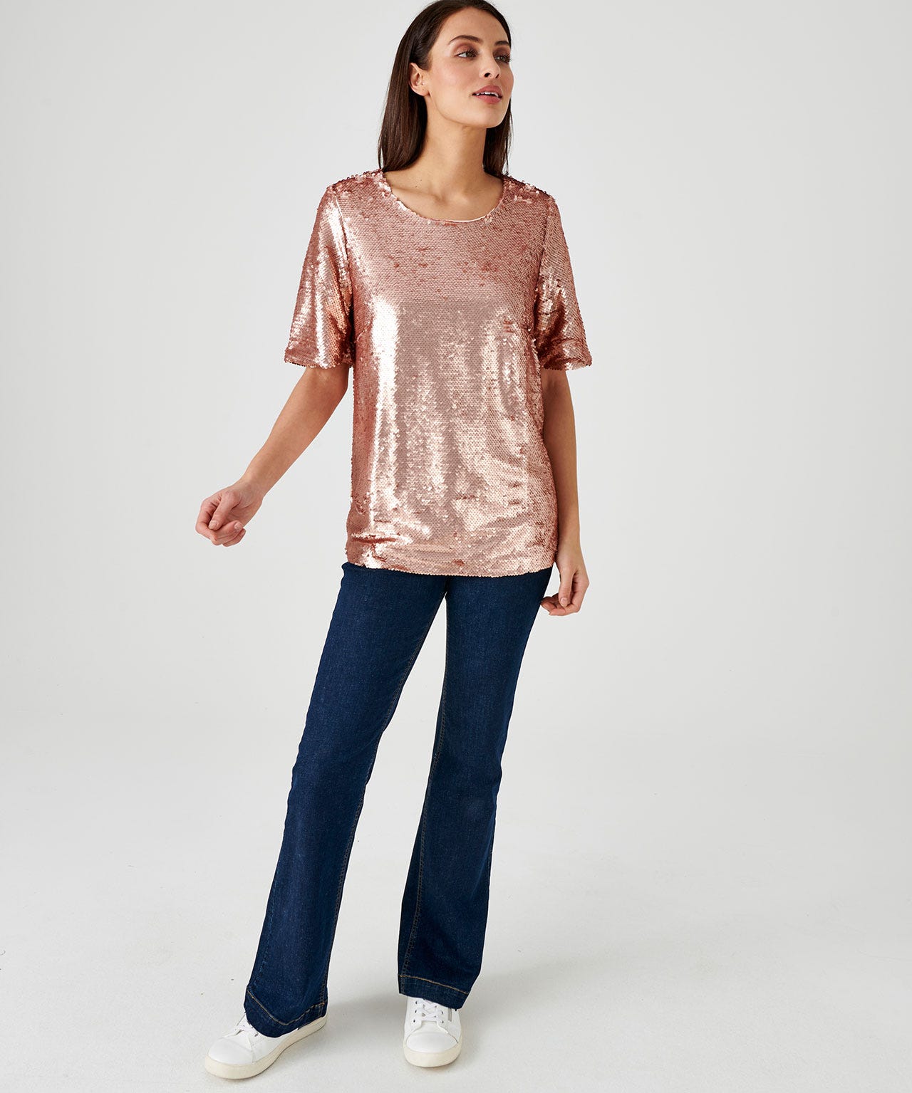 Blouse en sequins