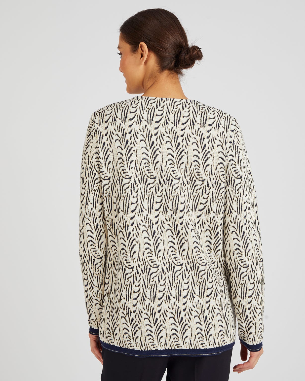 Sweat-shirt maille jacquard