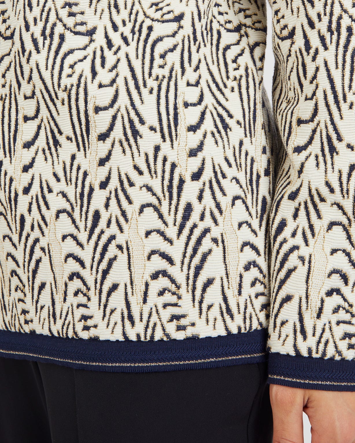 Sweat-shirt maille jacquard