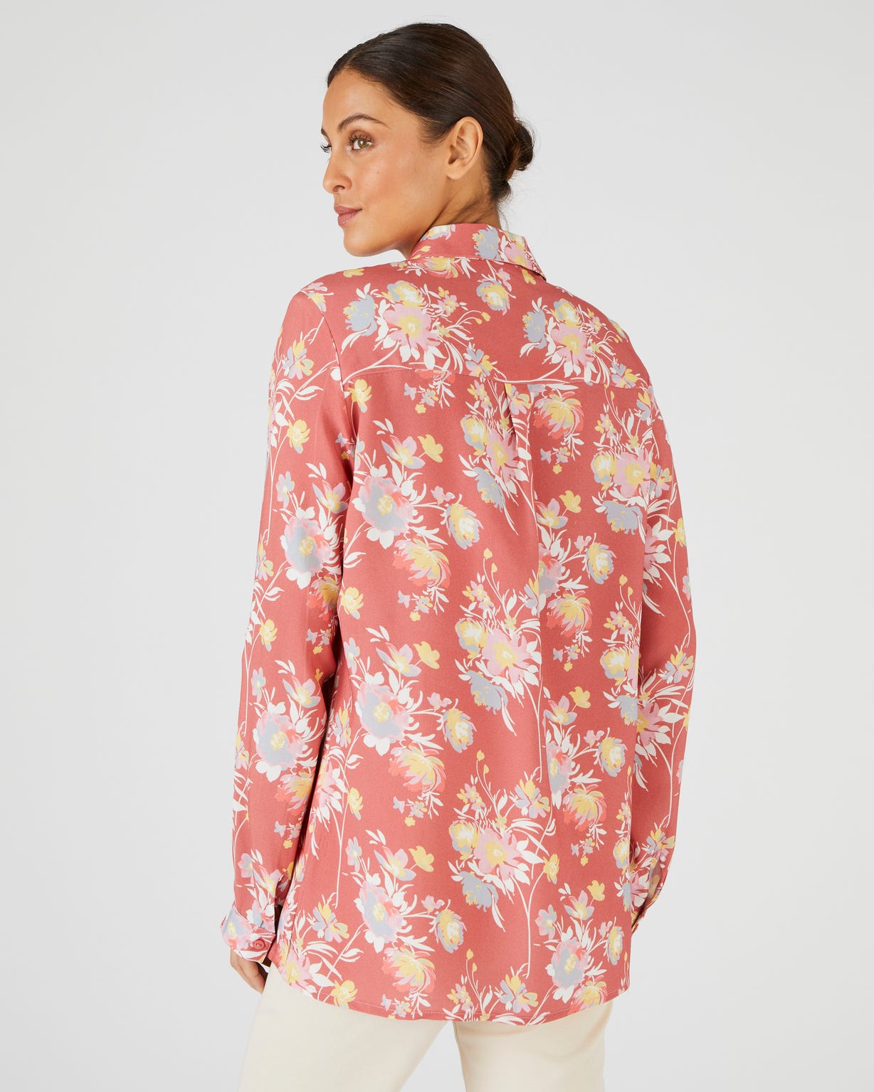 Chemisier doux imprimé fleurs