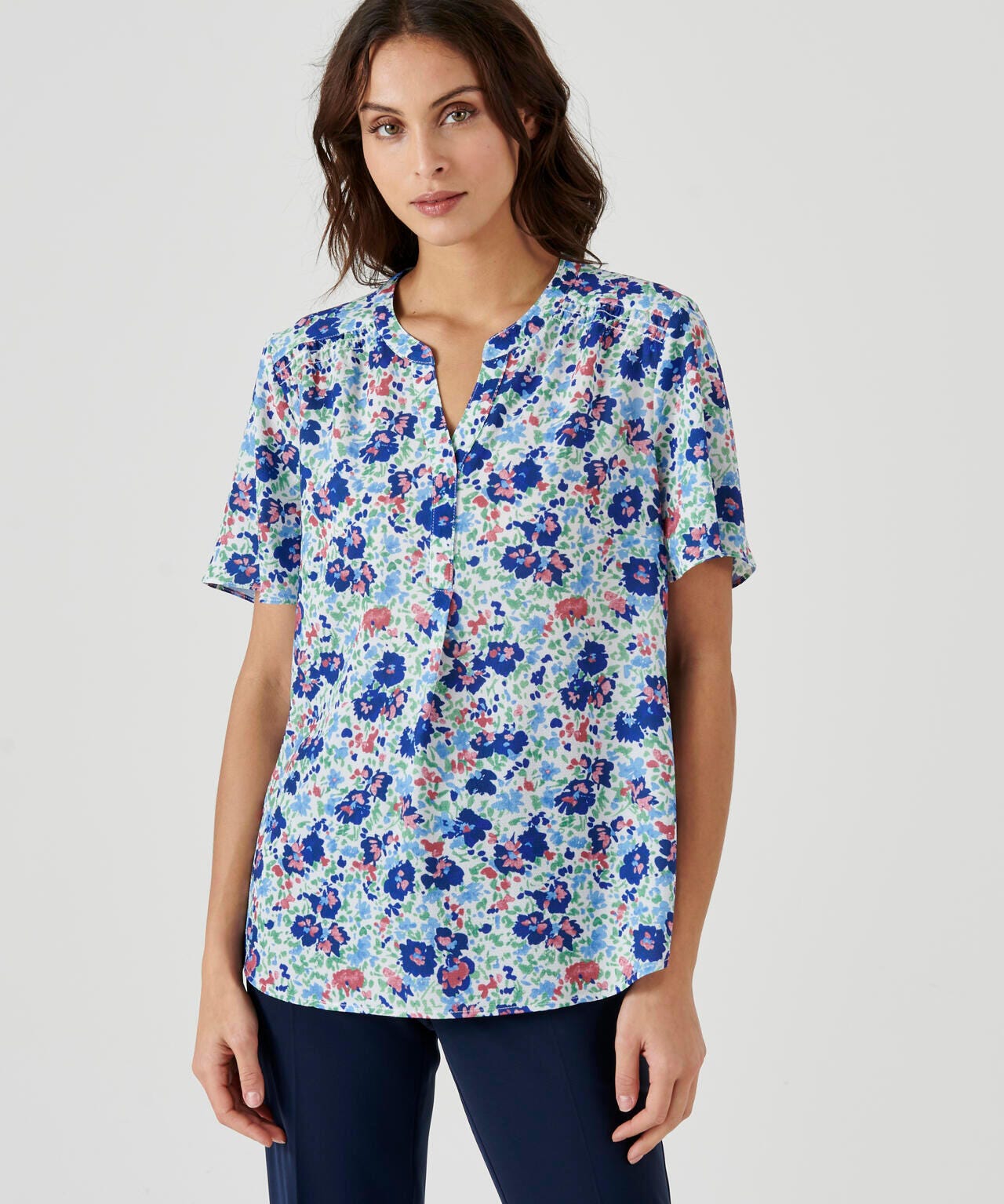 Blouse crêpe imprimée