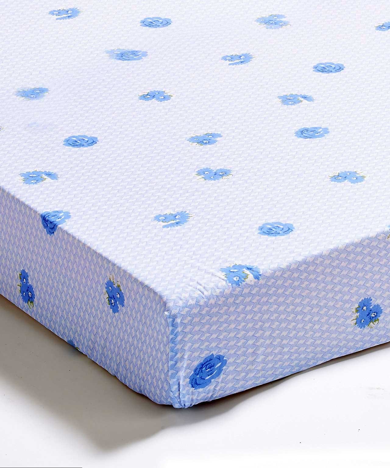 Drap housse flanelle pur coton imprimée.