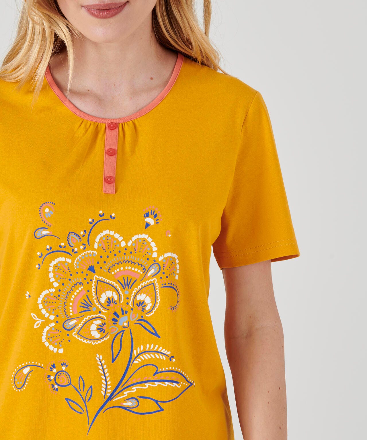 Pyjacourt maille jersey coton peigné