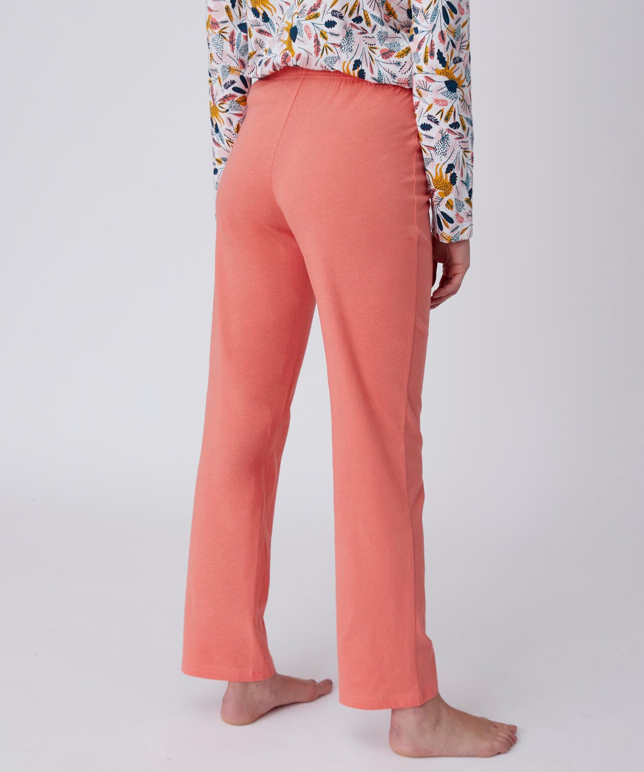 Pantalon de pyjama maille jersey coton peigné