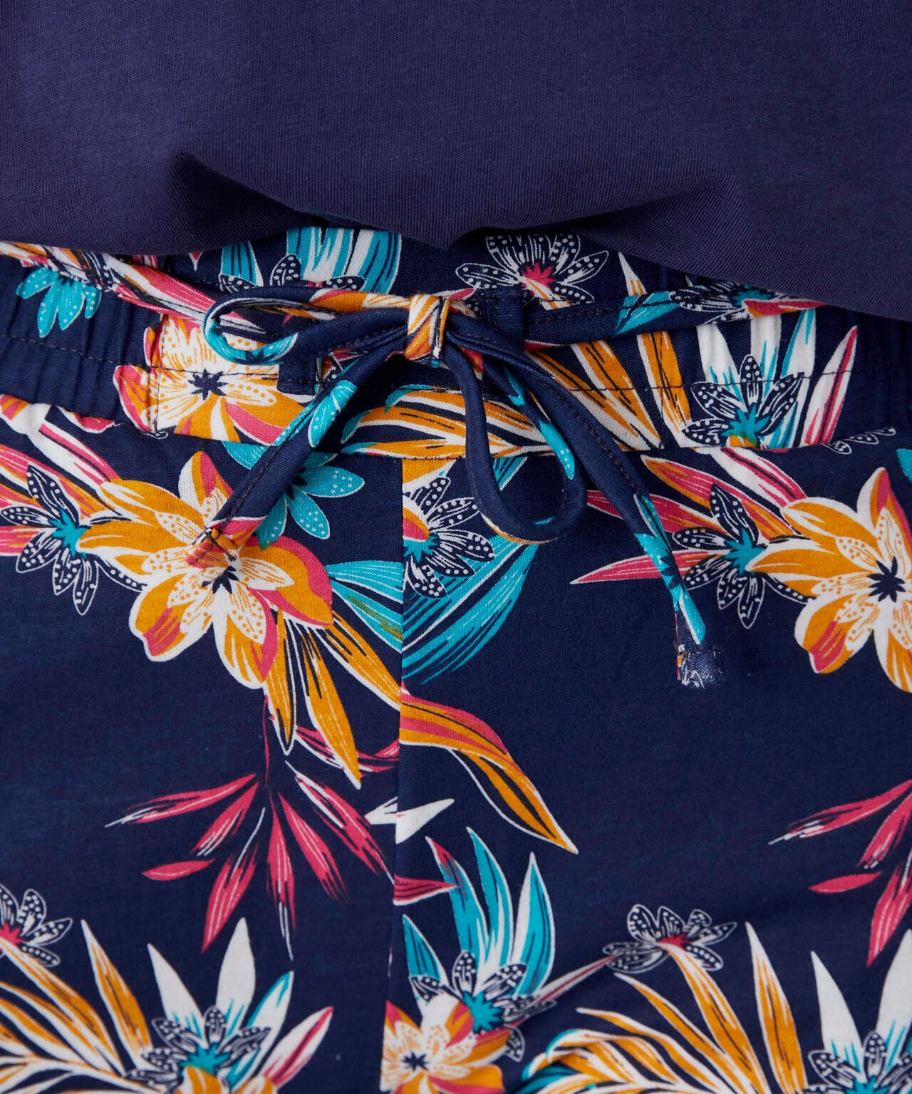 Pantalon de pyjama maille jersey pur coton peigné, toucher doux