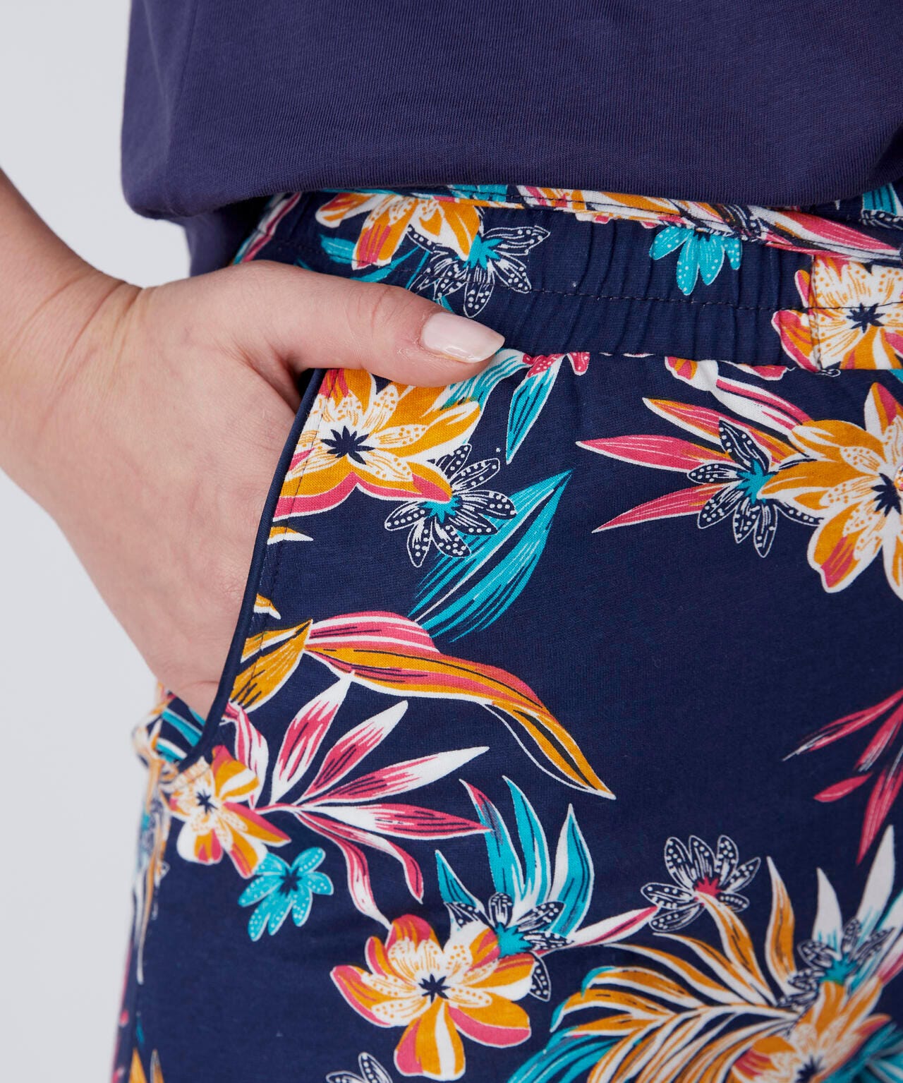 Pantalon de pyjama maille jersey pur coton peigné, toucher doux