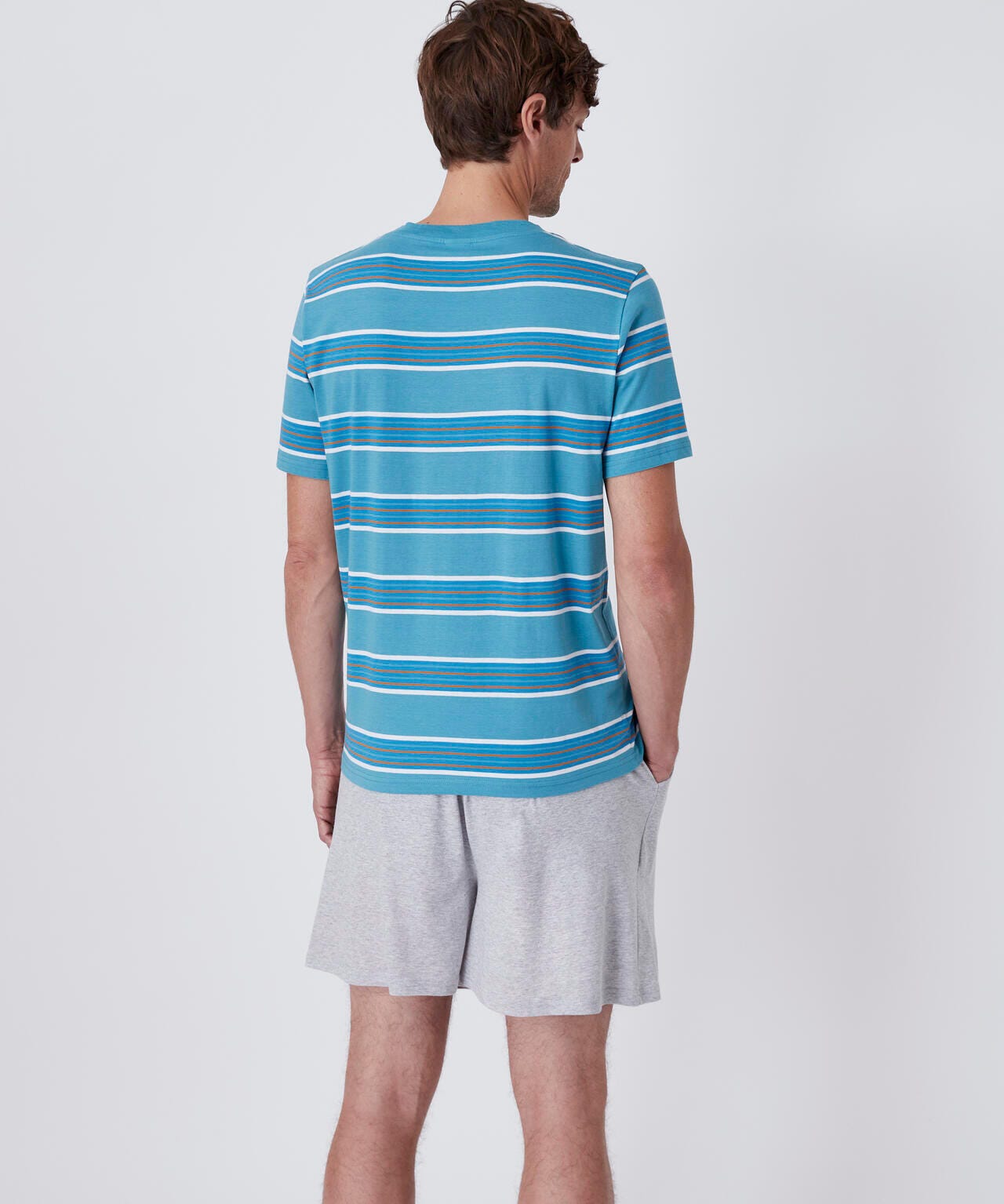 Pyjashort rayé manches courtes