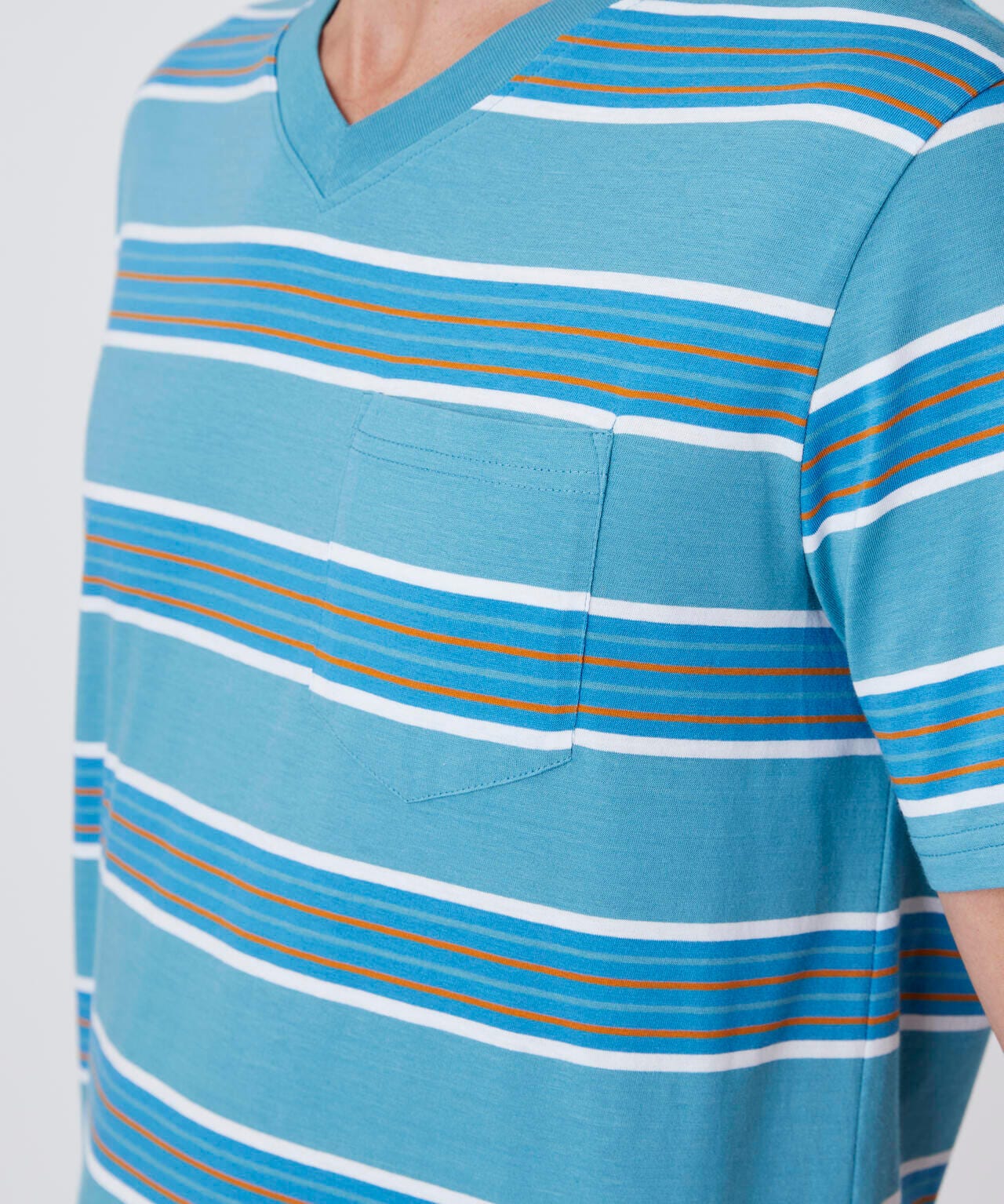 Pyjashort rayé manches courtes