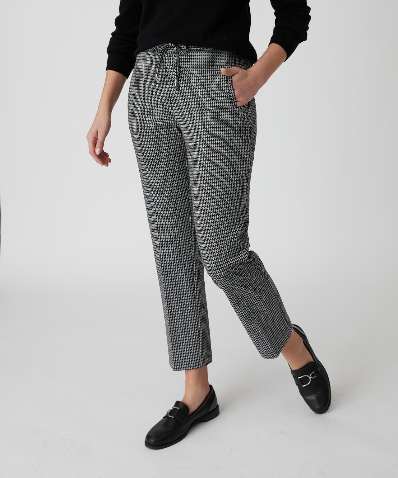 Pantalon 7/8ème maille jacquard