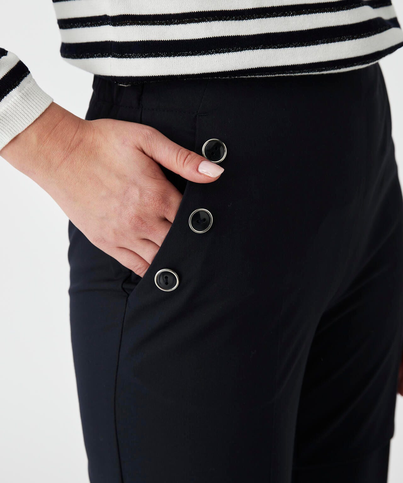 Pantalon souple effet pont