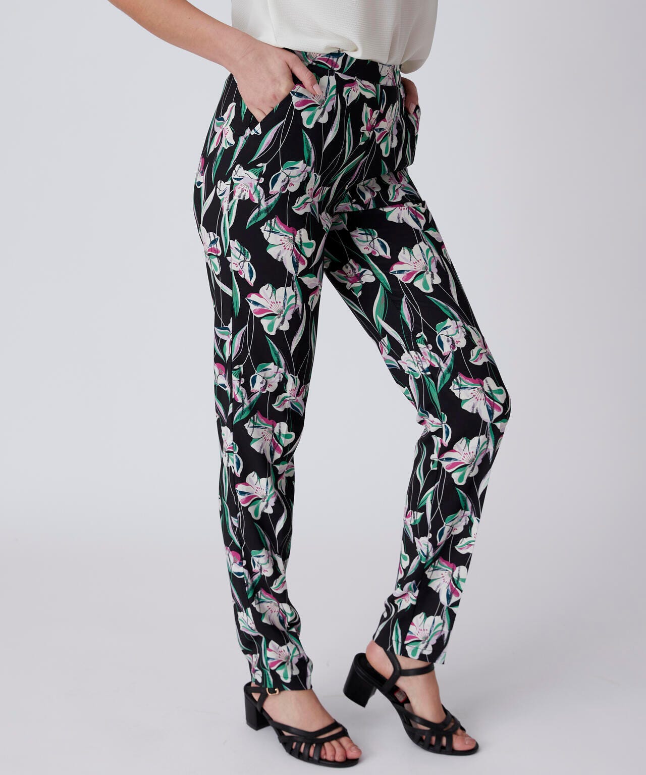 Pantalon fleuri