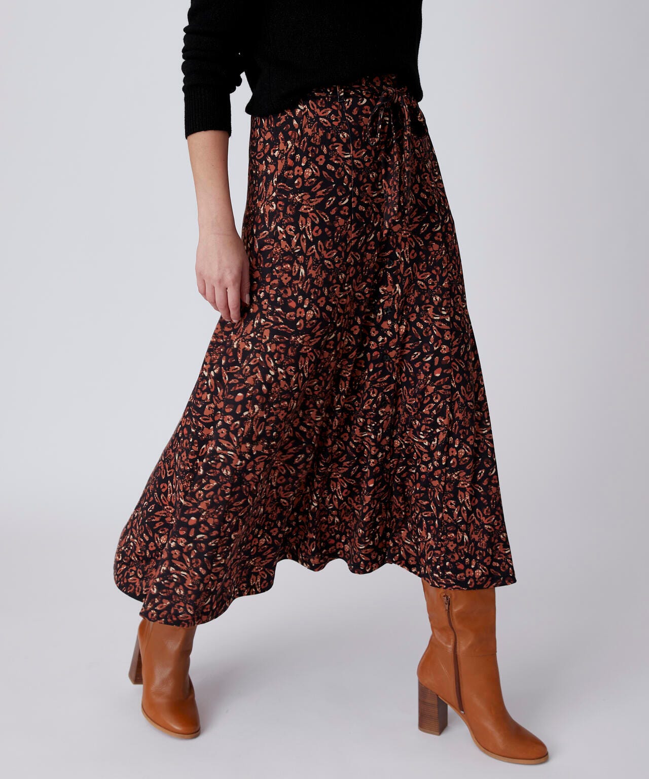 Jupe ample à ceinture