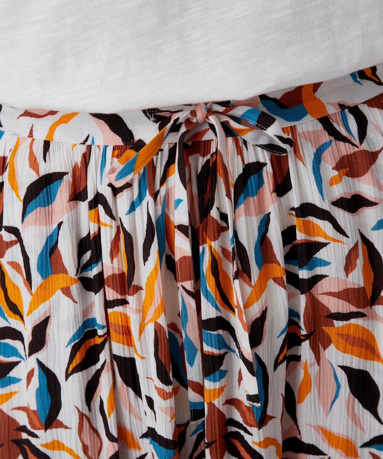 Jupe créponnée imprimée