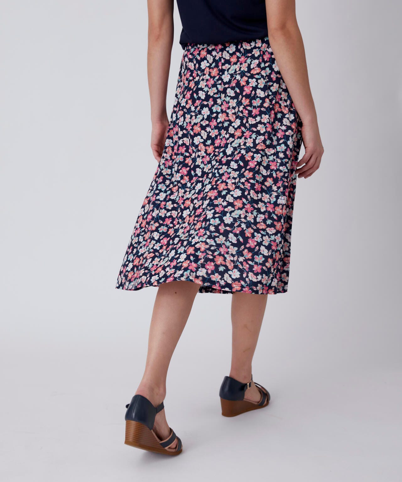 Jupe évasée imprimé fleuri
