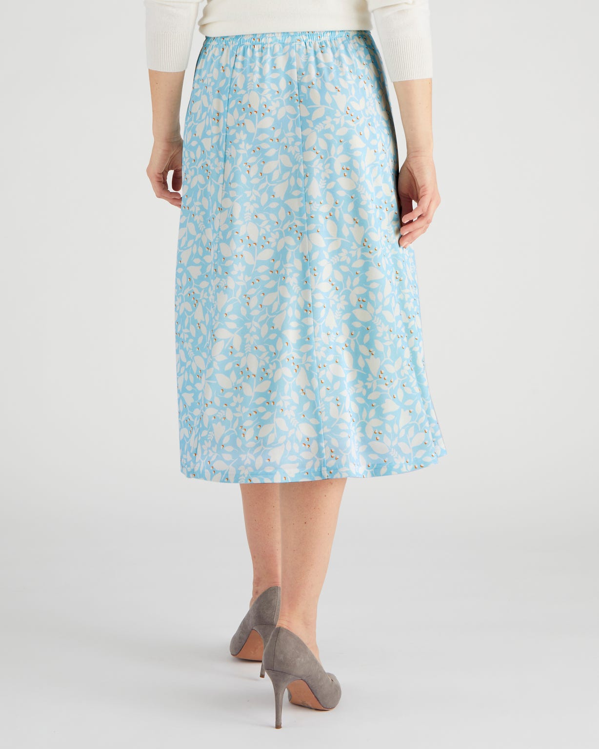 Jupe maille crêpe stretch