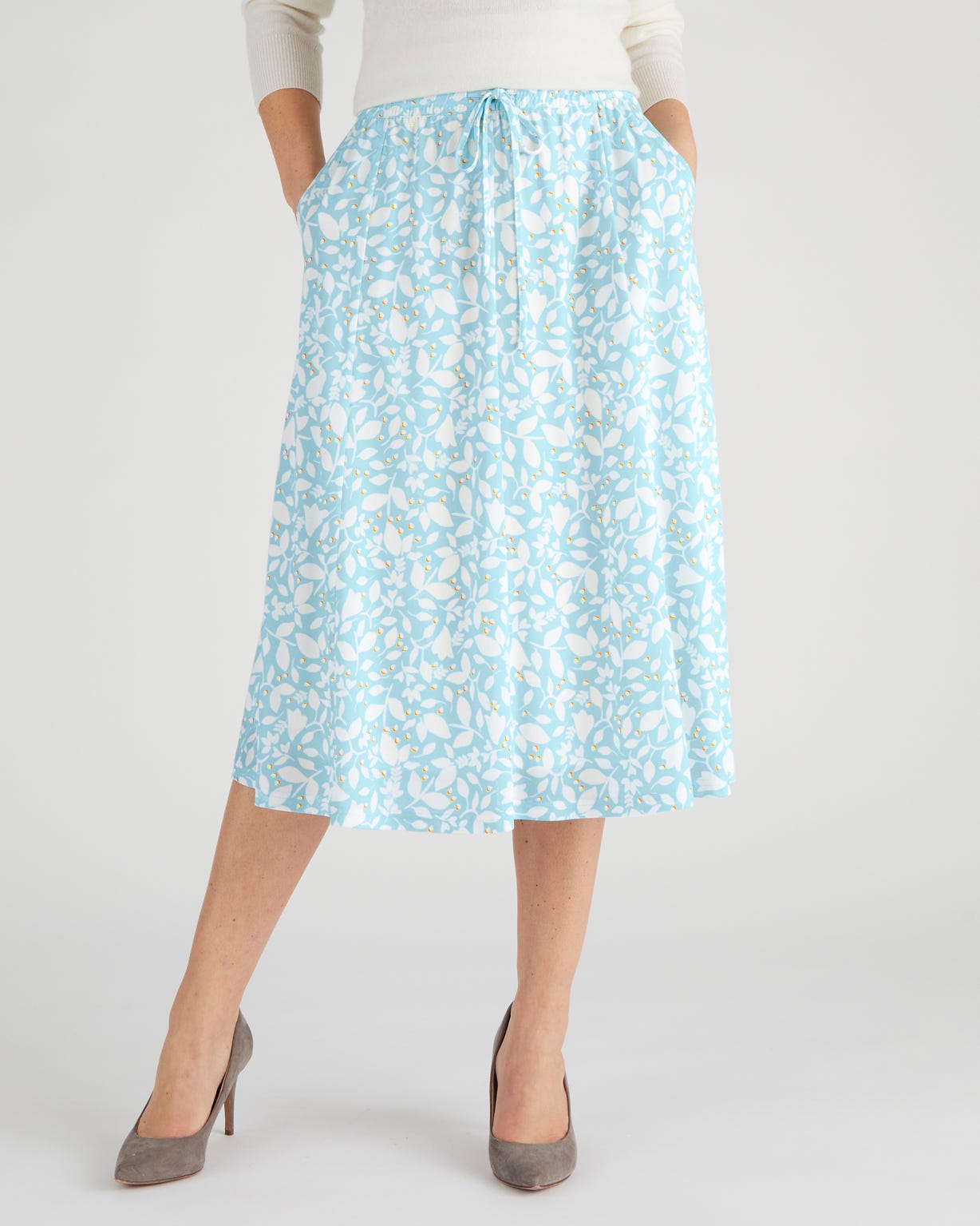 Jupe maille crêpe stretch