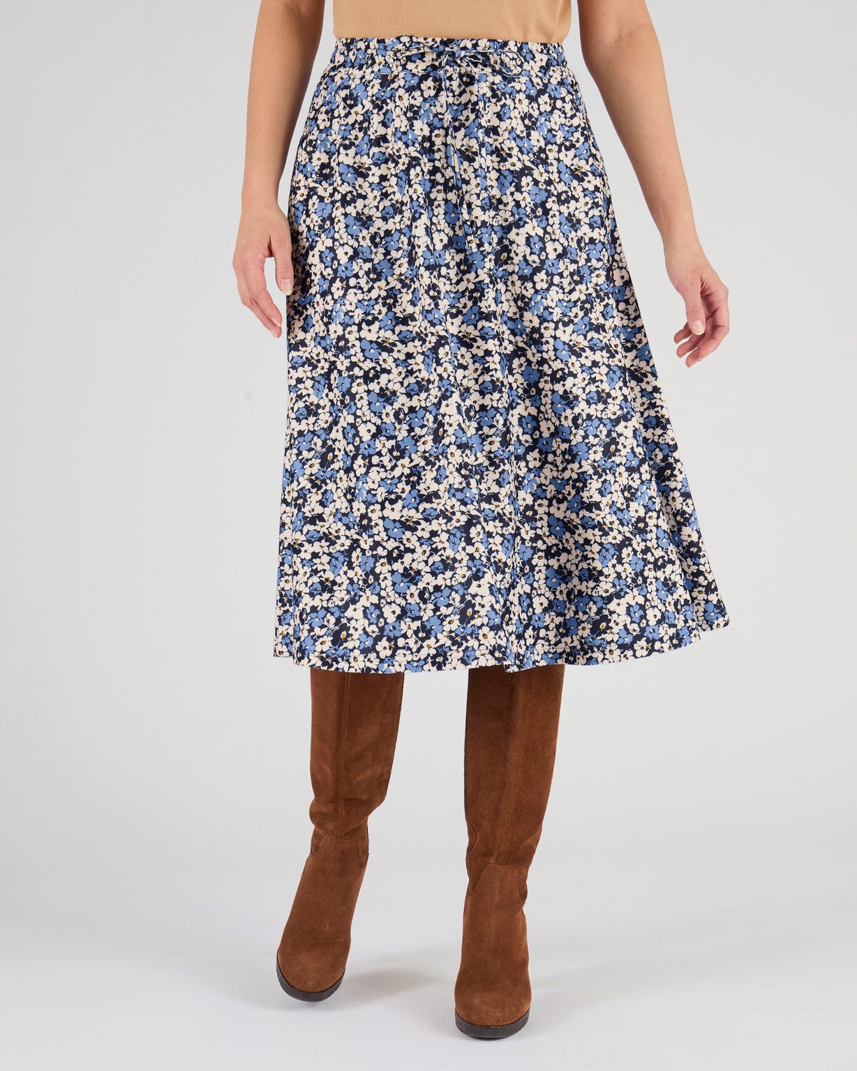 Jupe maille crêpe stretch