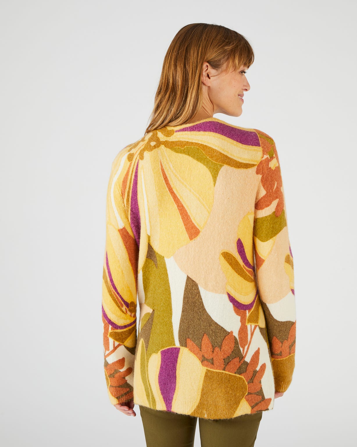 Pull imprimé fleurs