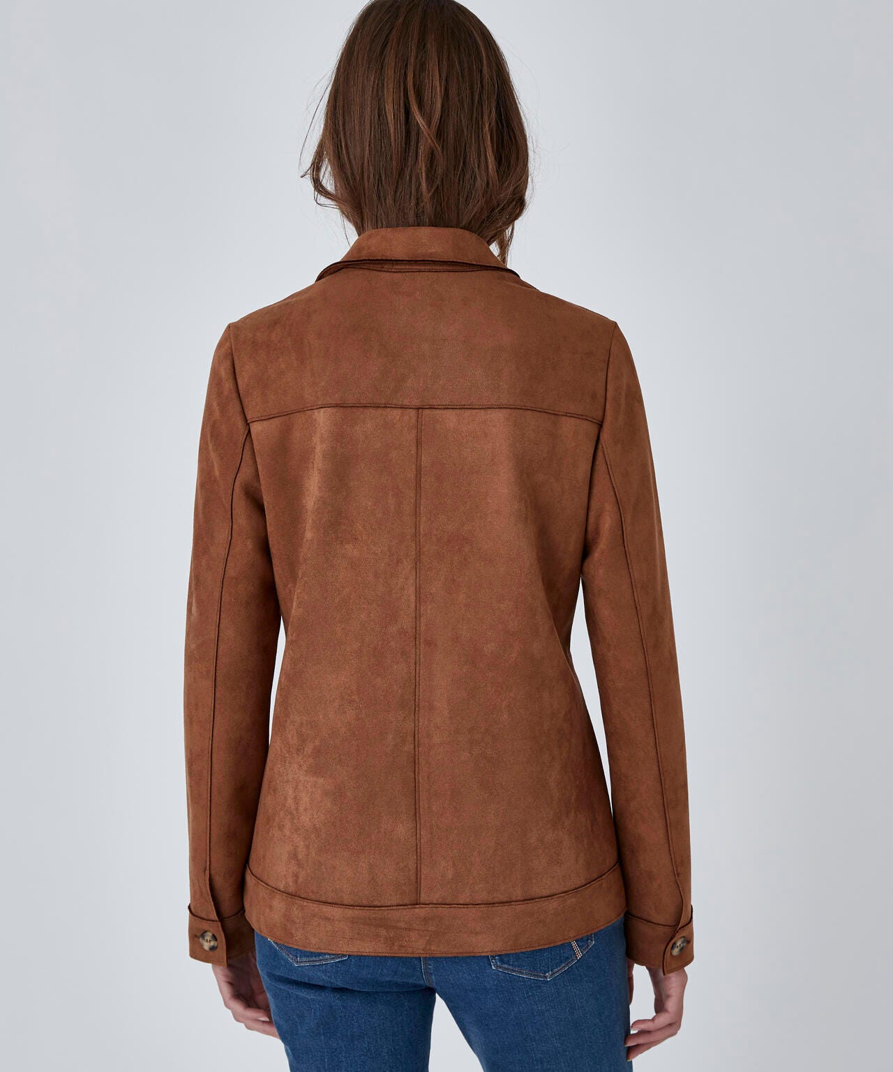 Veste suédine stretch