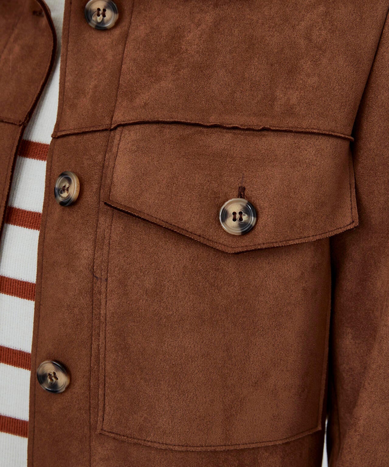 Veste suédine stretch