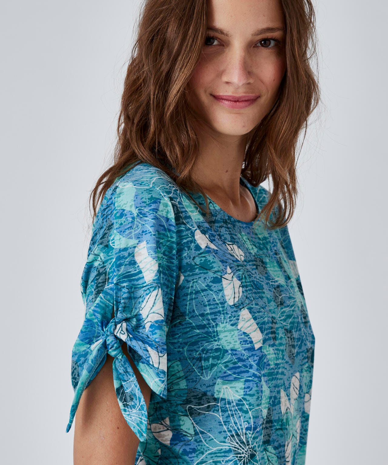 Tee-shirt imprimé dévoré à nouettes