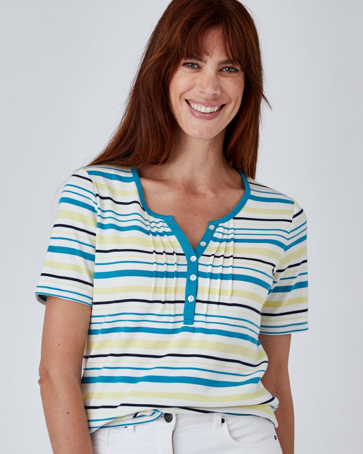 T-shirt fine côte pur coton