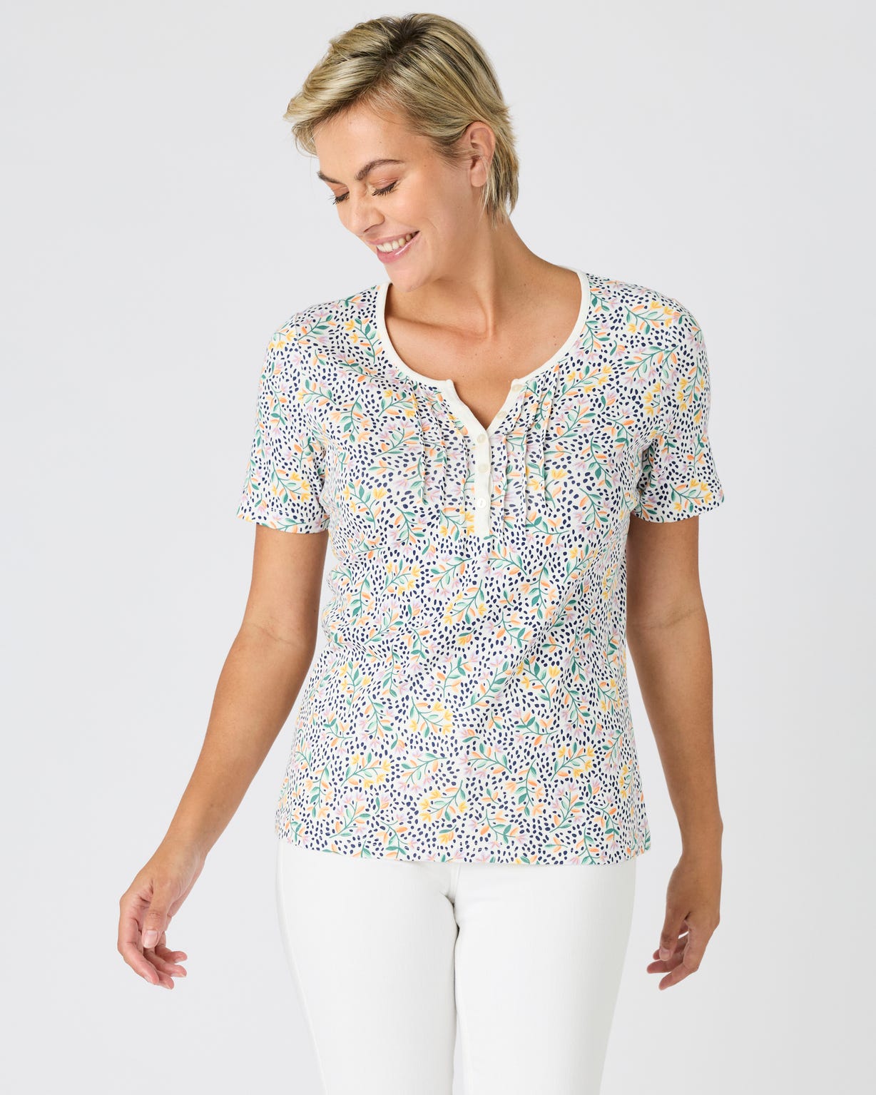 T-shirt fine côte pur coton