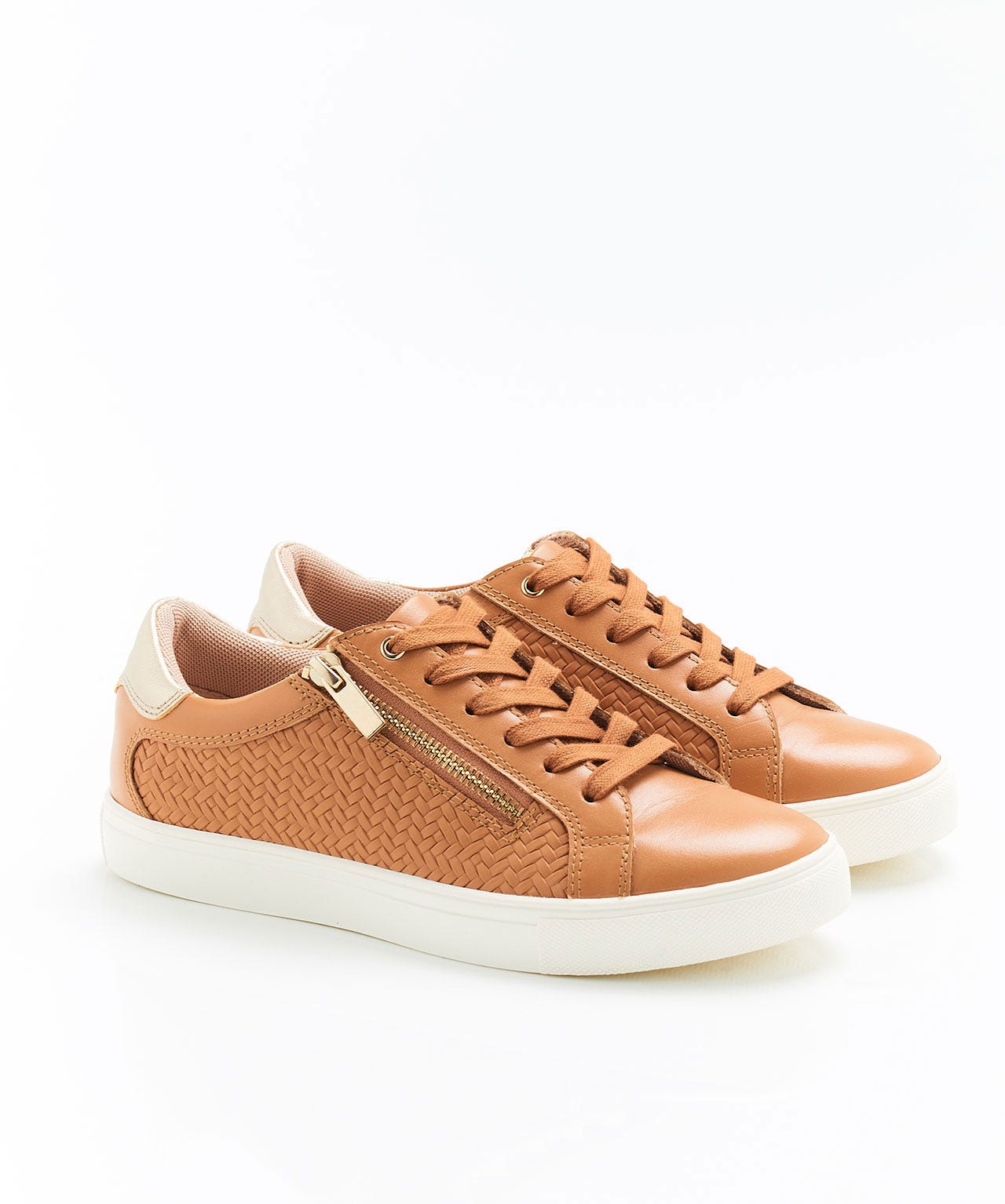 Tennis à lacets effet tressé Amortyl