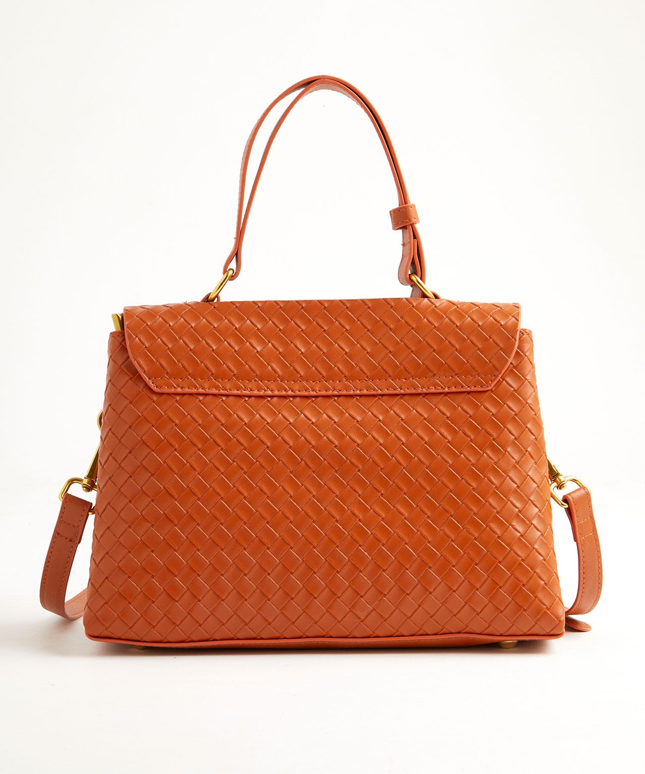 Sac à main aspect tressé