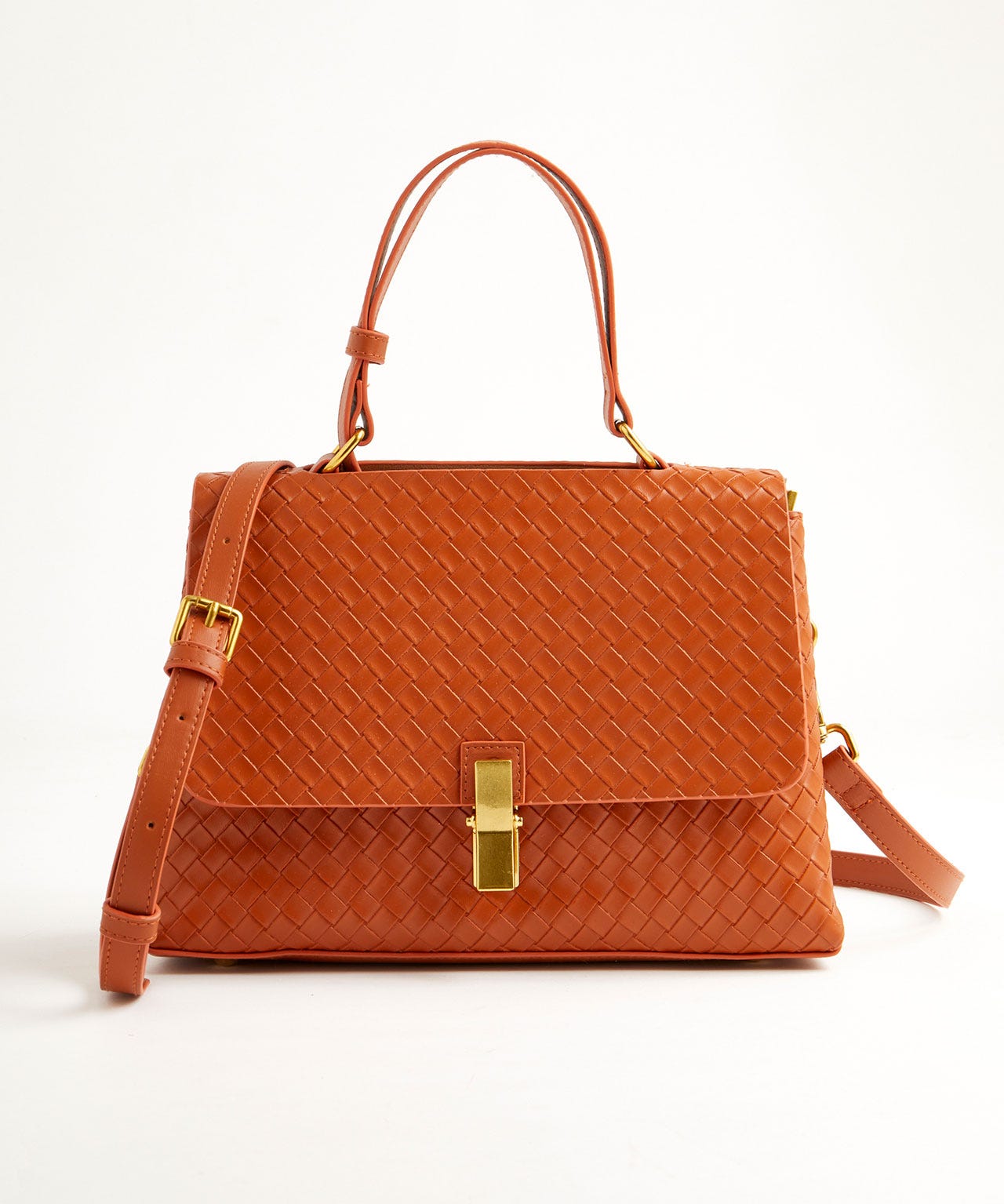 Sac à main aspect tressé