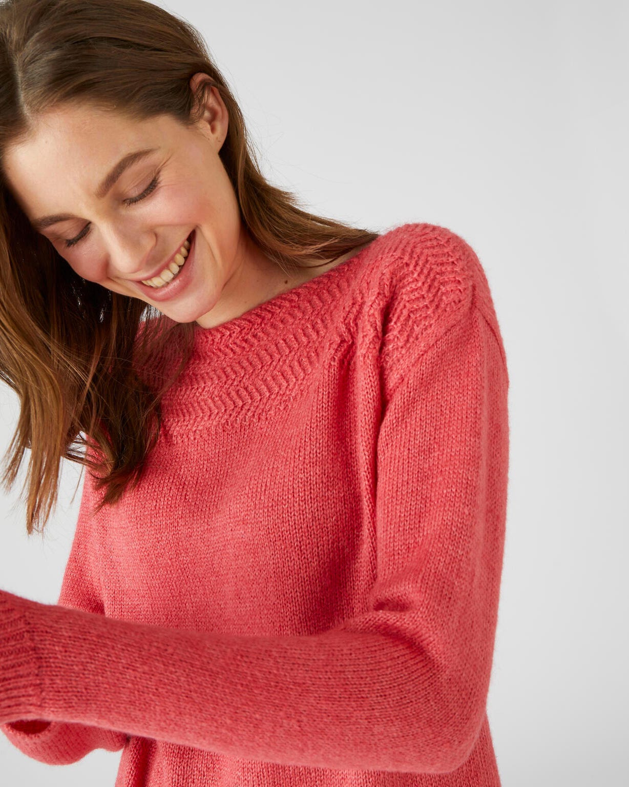 Pull chaud motif chevrons Thermolactyl