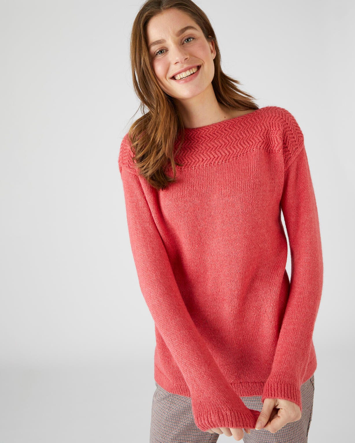 Pull chaud motif chevrons Thermolactyl