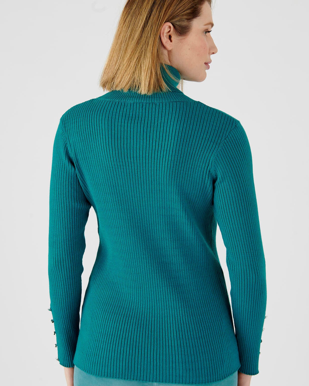 Pull col roulé fibres viscose Lenzing(TM) EcoVero(TM)