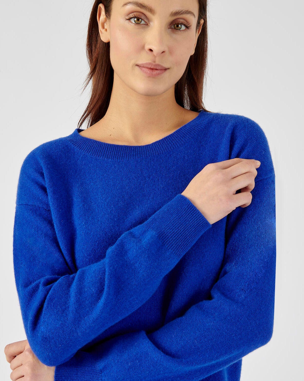 Pull col rond pur cachemire