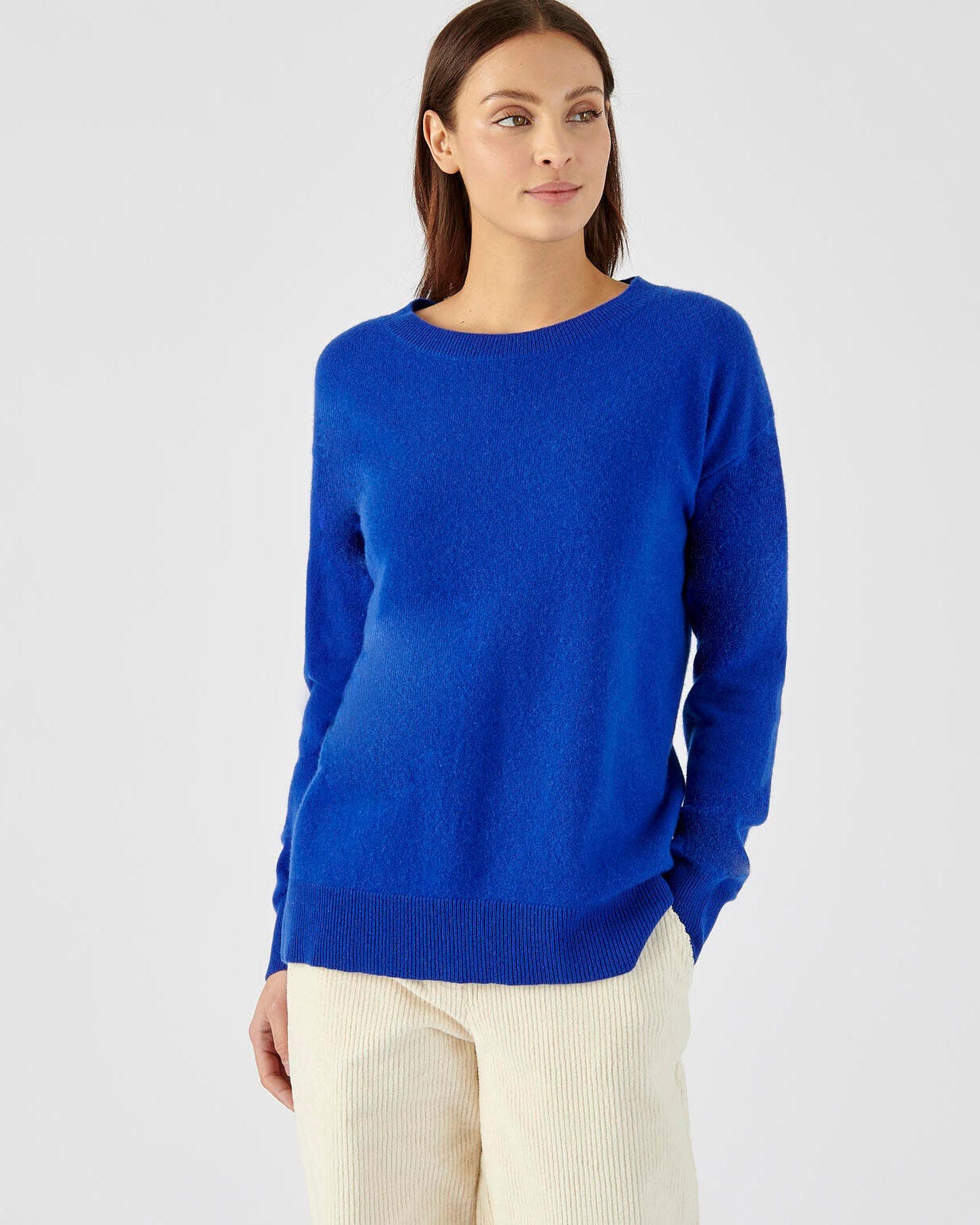 Pull col rond pur cachemire