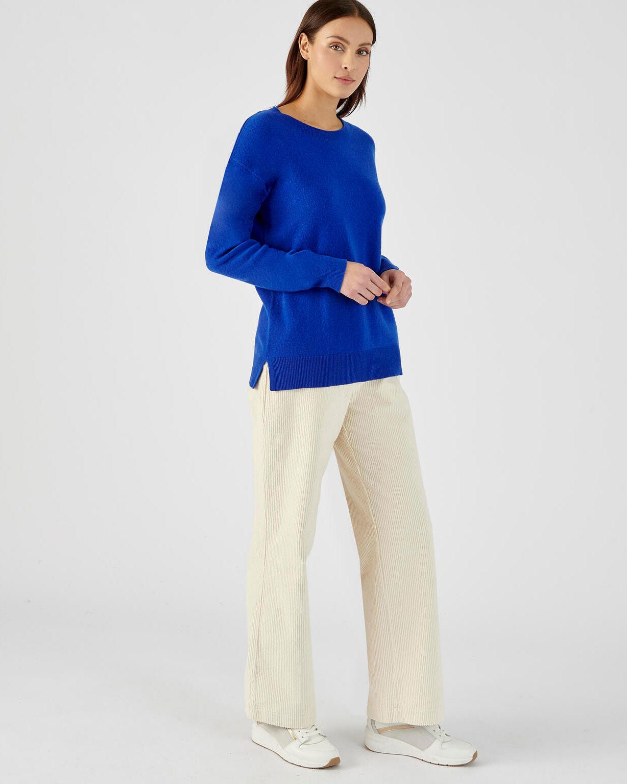 Pull col rond pur cachemire