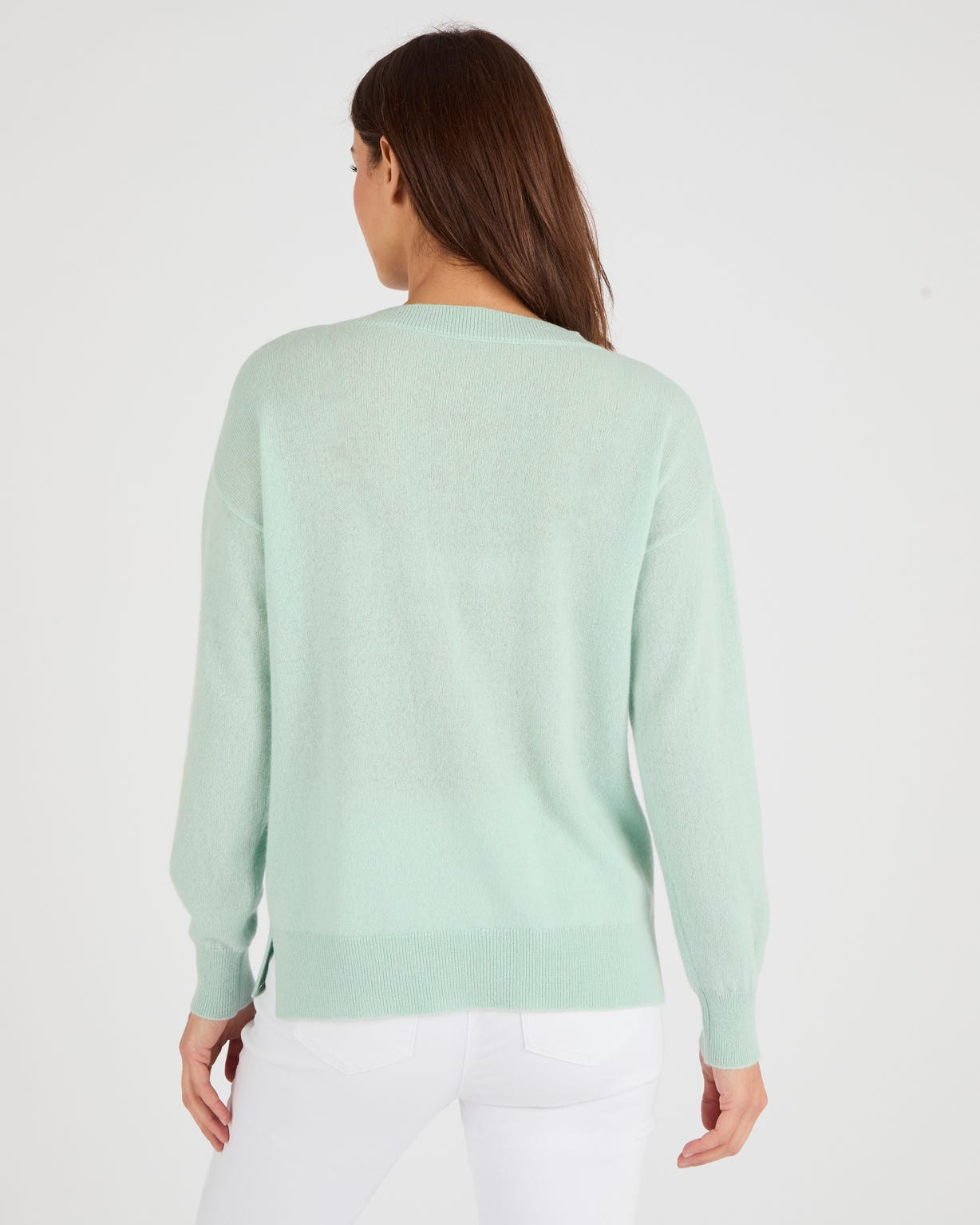 Pull col rond pur cachemire