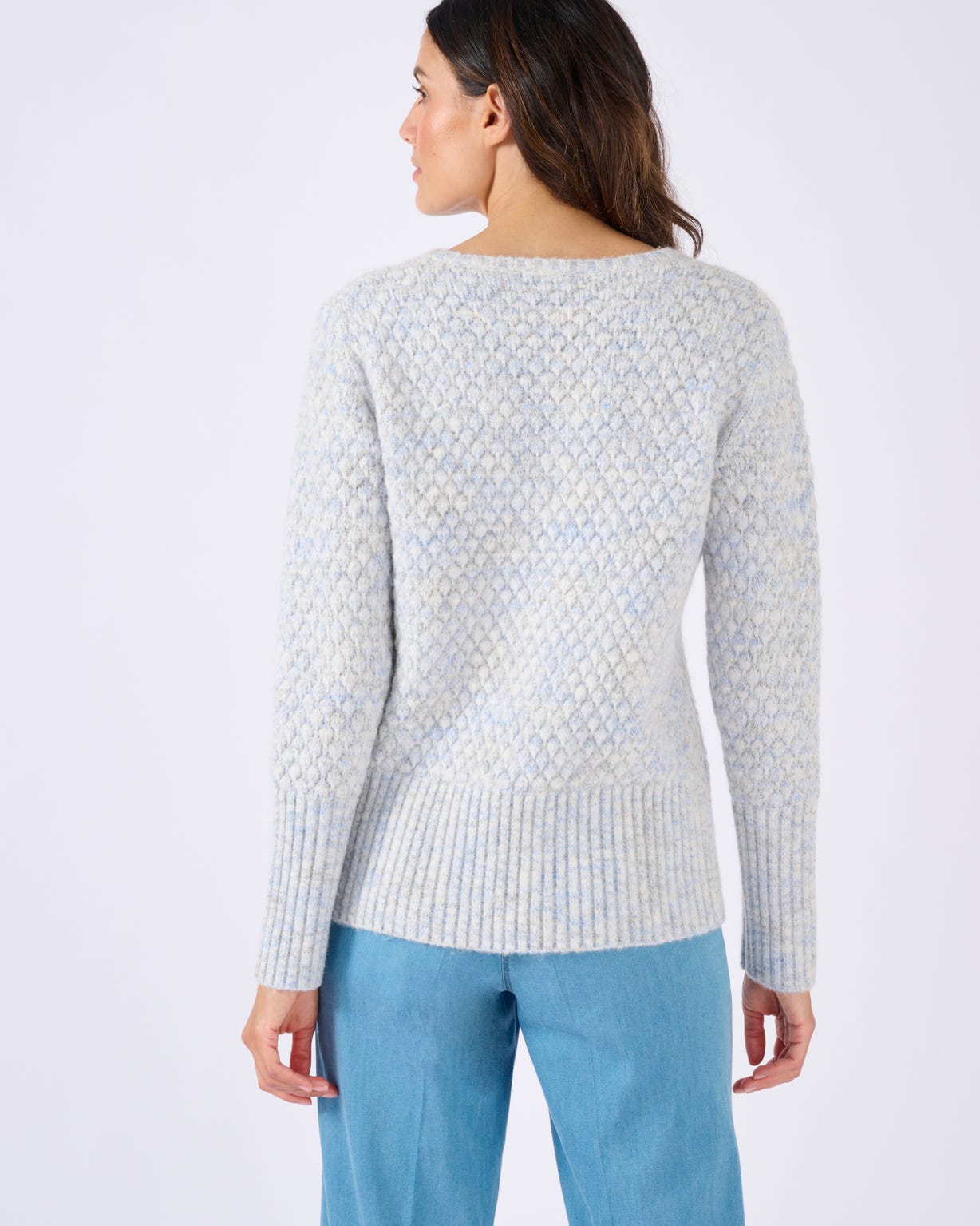 Pull maille multicolore