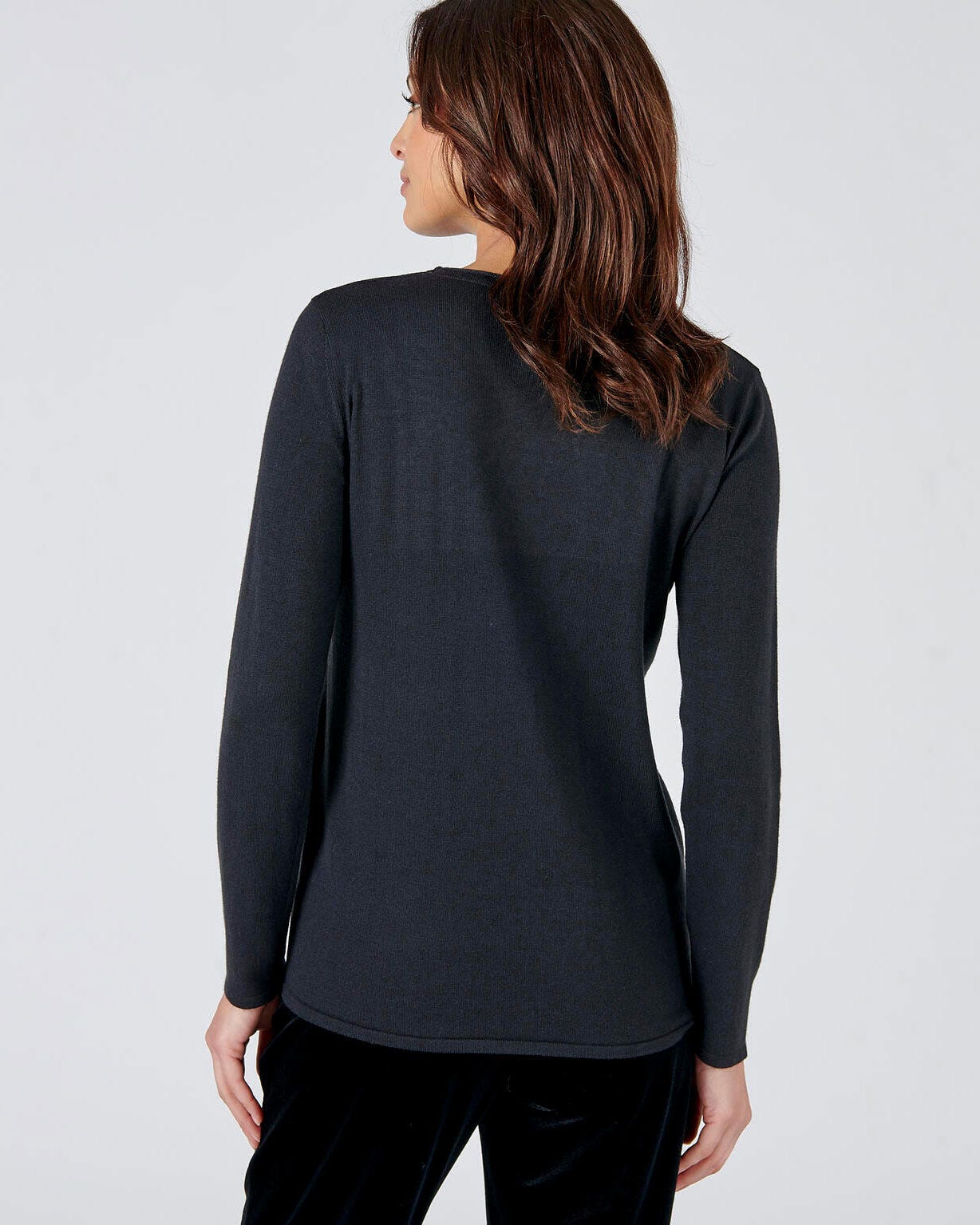 Pull maille fine à strass