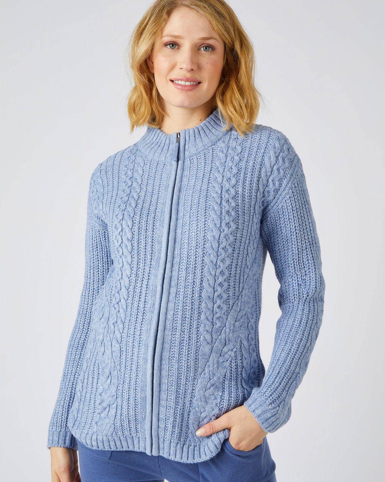 Cardigan maille perlée torsadé Thermolactyl