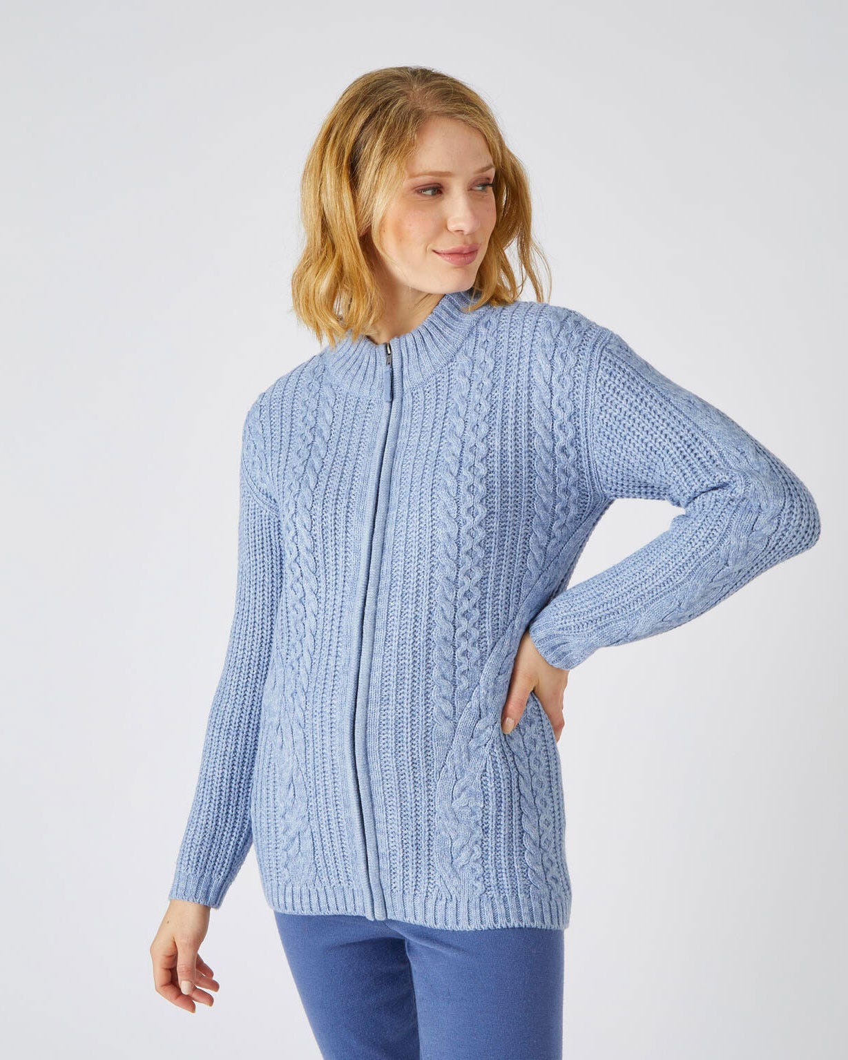 Cardigan maille perlée torsadé Thermolactyl