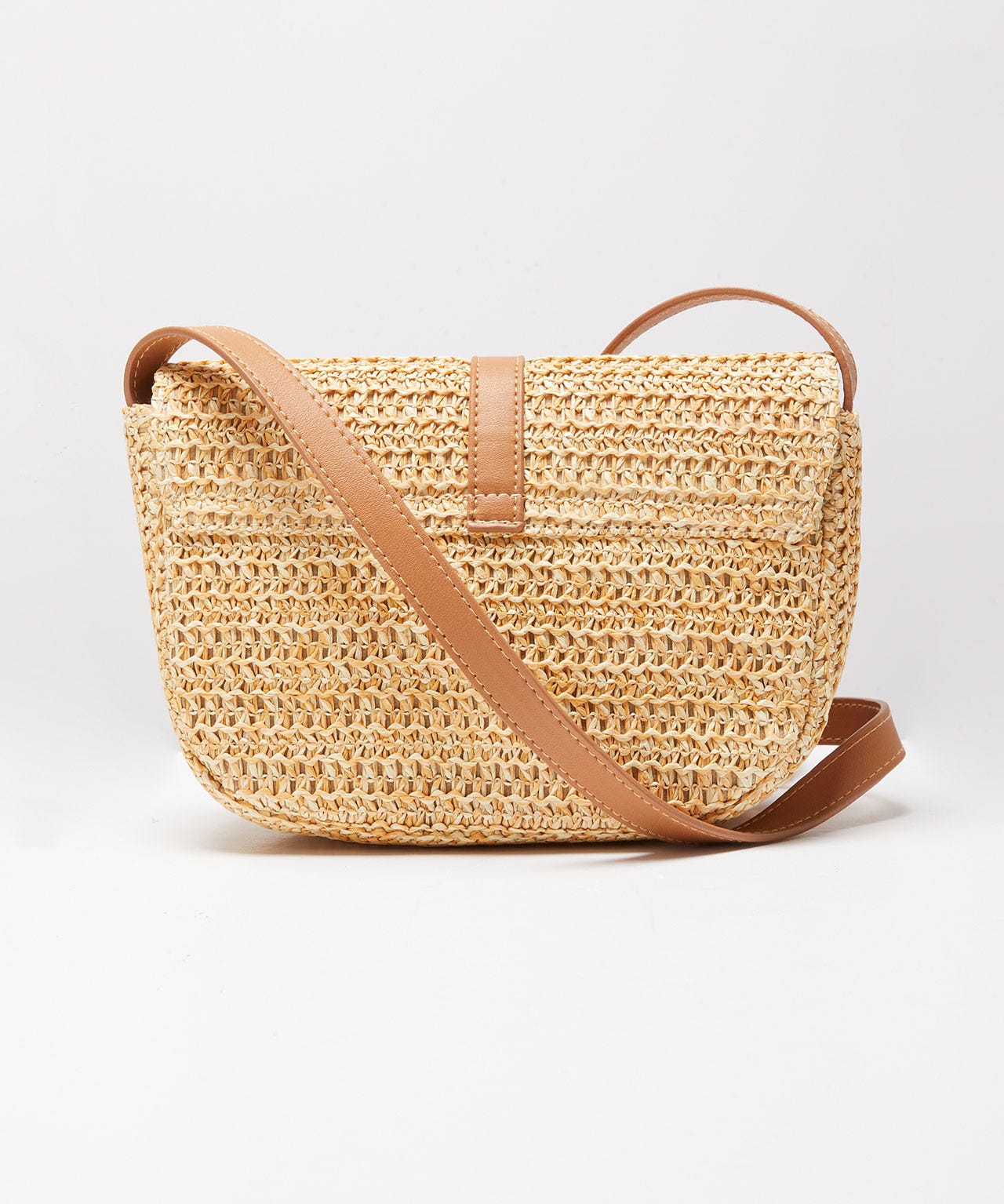 Sac forme pochette tressé