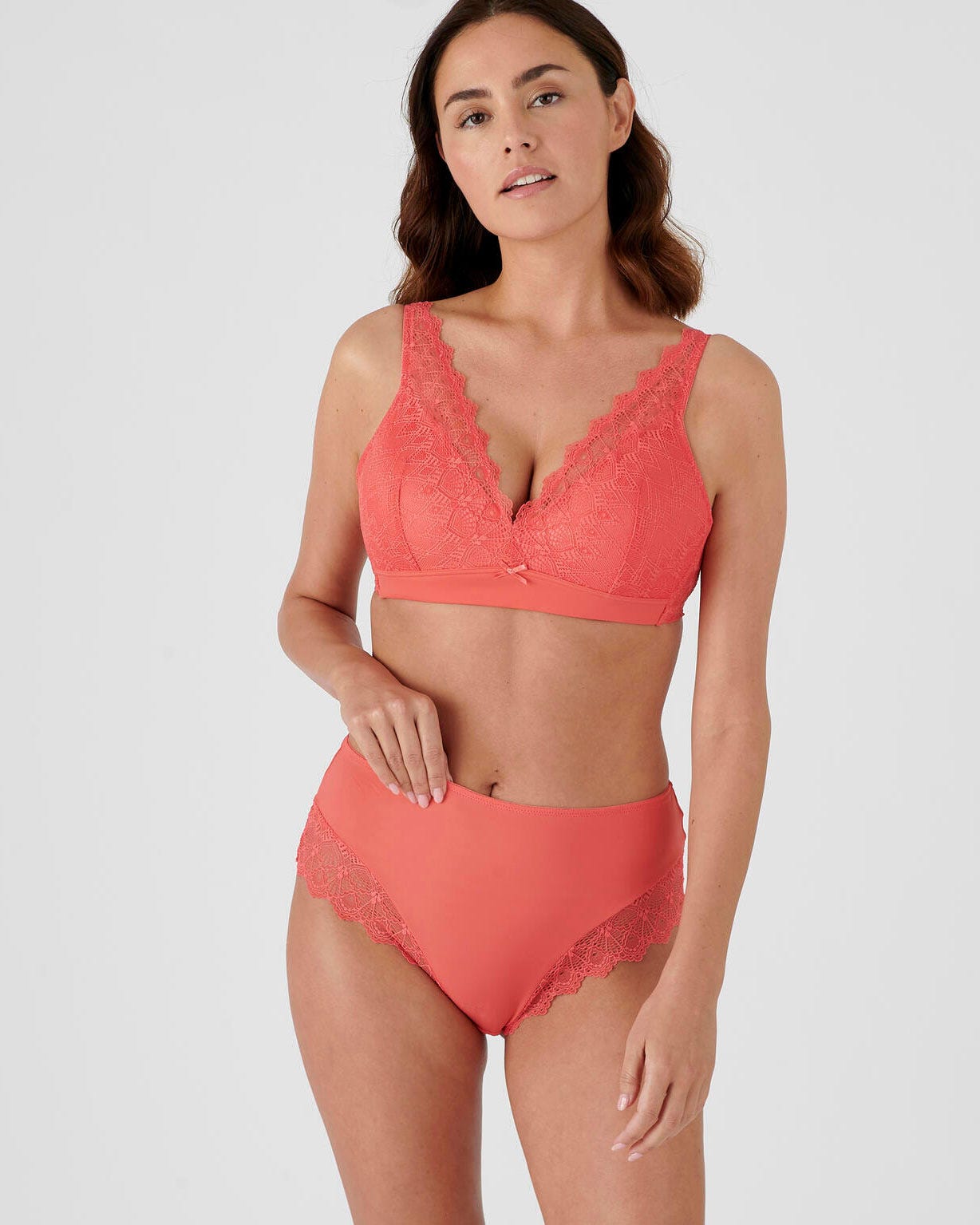 Soutien-gorge dentelle sans armatures forme foulard LYDIE de Damart